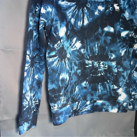 Youth Abercrombie & Fitch Blue Tie-Dye Hoodie - Picture 5 of 8